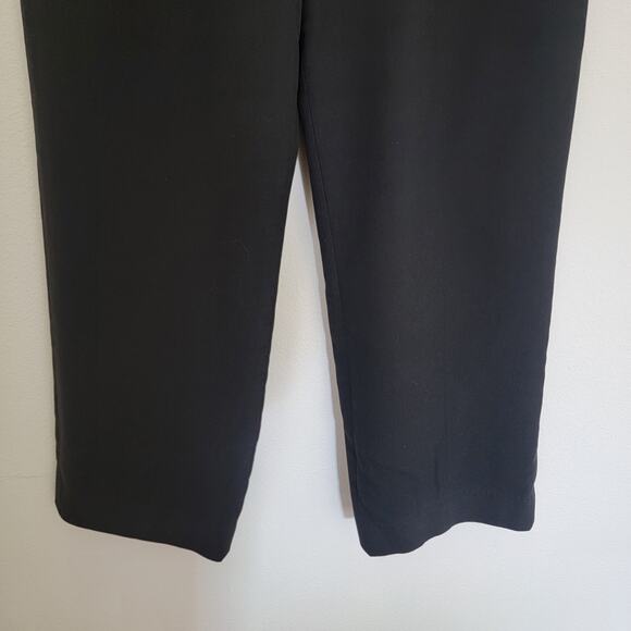Aritzia Wilfred Effortless Pant Black Sz 14 Wide Leg Slack Capsule Work Business - Picture 8 of 16